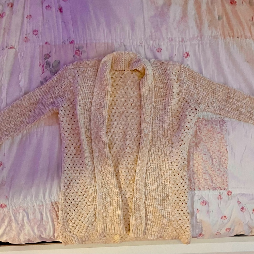 Children’s large cream sweater, children’s size 10/12